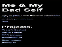 Tablet Screenshot of meandmybadself.com